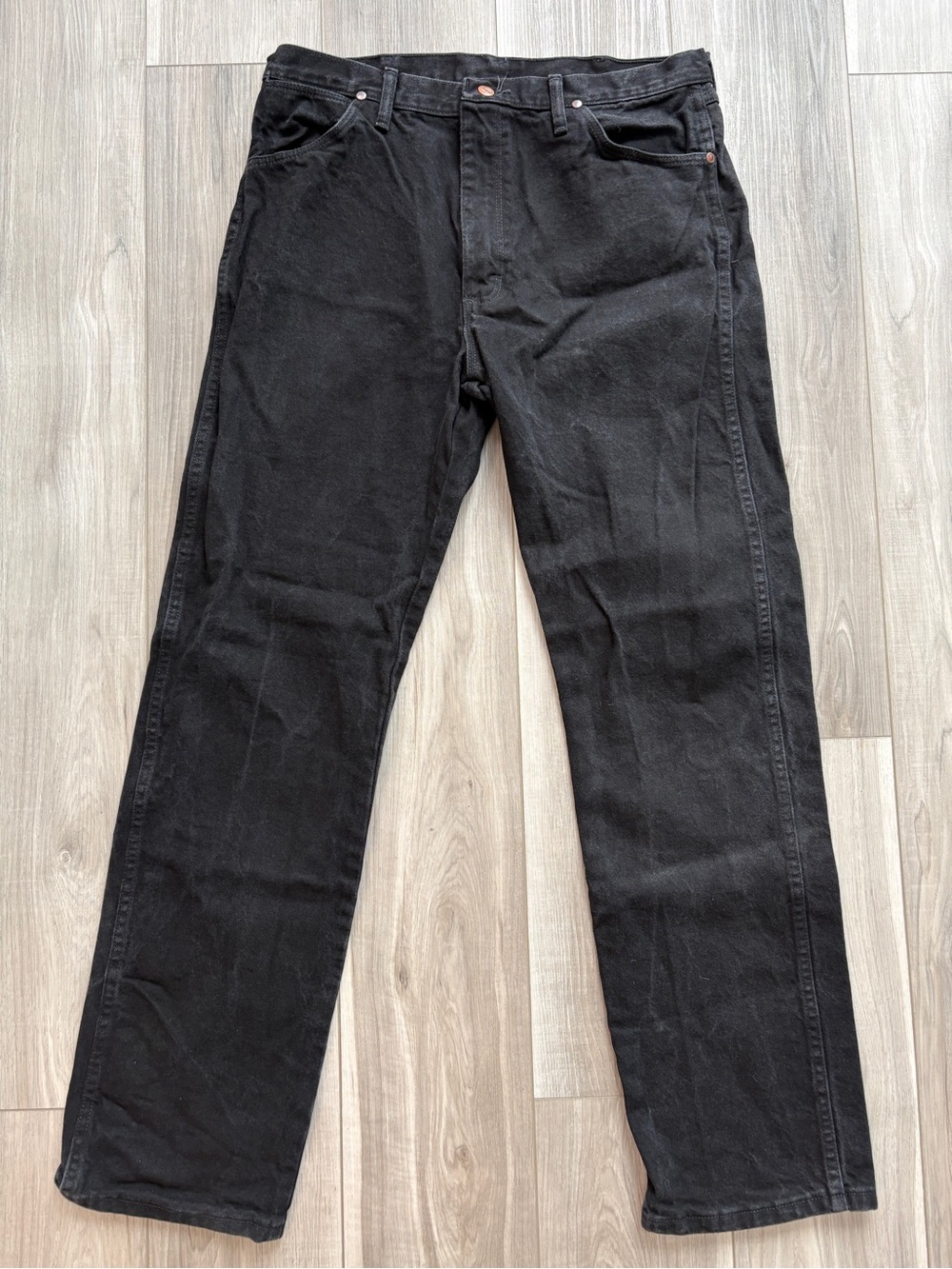 Wrangler Black Denim Jeans, Men’s